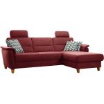 Rote Sit & More L-förmige Ecksofas & Eckcouches aus Textil Breite 150-200cm, Höhe 200-250cm, Tiefe 150-200cm 