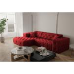 Rubinrote Fun-Möbel L-förmige Wohnlandschaften aus Stoff Breite 0-50cm, Höhe 0-50cm, Tiefe 0-50cm 