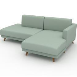 Ecksofa Minzgrün - Flexible Designer-Polsterecke, L-Form: Beste Qualität, einzigartiges Design - 212 x 75 x 162 cm, konfigurierbar