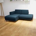 Ecksofa Nachtblau - Flexible Designer-Polsterecke, L-Form: Beste Qualität, einzigartiges Design - 184 x 75 x 162 cm, konfigurierbar