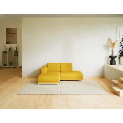 Ecksofa Rapsgelb - Flexible Designer-Polsterecke, L-Form: Beste Qualität, einzigartiges Design - 184 x 75 x 162 cm, konfigurierbar
