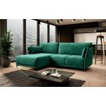 Grüne Moderne Fun-Möbel L-förmige Wohnlandschaften aus Stoff mit Bettkasten Breite 250-300cm, Höhe 0-50cm, Tiefe 50-100cm 