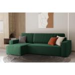 Grüne Moderne Fun-Möbel L-förmige Wohnlandschaften aus Stoff mit Bettkasten Breite 200-250cm, Höhe 0-50cm, Tiefe 100-150cm 