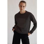 Reduzierte Braune Ecoalf Bio Nachhaltige Rundhals-Ausschnitt Damensweatshirts aus Baumwolle Größe S 
