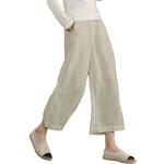 Unifarbene Palazzo-Hosen aus Baumwolle für Damen Größe M für den für den Sommer 