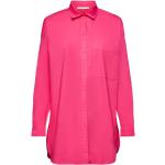 Reduzierte Pinke edc Shirts mit Tasche aus Baumwolle für Damen Größe S 