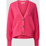 Pinke Unifarbene edc Damencardigans & Damenstrickjacken aus Baumwolle Größe M für den für den Herbst 