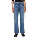 Blaue Esprit High Waist Jeans mit Reißverschluss aus Denim für Damen Größe M Weite 32 