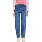Reduzierte Blaue Esprit EDC High Waist Jeans mit Knopf aus Baumwollmischung für Damen Weite 29 
