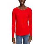 Reduzierte Rote Langärmelige Esprit T-Shirts für Damen Größe XXL 