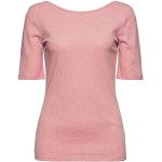 Reduzierte Halblangärmelige Esprit Rundhals-Ausschnitt T-Shirts aus Jersey für Damen Größe L 