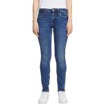 Blaue edc Slim Fit Jeans mit Knopf aus Denim für Damen Weite 28 