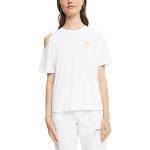 Reduzierte Weiße Kurzärmelige Esprit EDC T-Shirts für Damen Größe L 