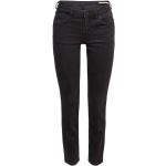 Schwarze edc Slim Fit Jeans aus Denim für Damen Größe XS Weite 25, Länge 32 