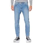 Blaue Esprit EDC Bio 5-Pocket Jeans mit Reißverschluss aus Denim für Herren Weite 34 