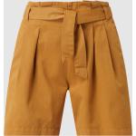 Kamelbraune edc Paperbag-Shorts ohne Verschluss aus Baumwolle für Damen Größe L 