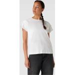 Reduzierte Weiße edc T-Shirts aus Baumwolle für Damen Übergrößen 