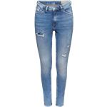 Blaue Esprit Ripped Jeans & Zerrissene Jeans mit Reißverschluss aus Baumwolle für Damen Größe M 