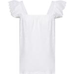 Reduzierte Weiße Bestickte edc T-Shirts aus Jersey für Damen Größe L 