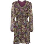 Reduzierte Dunkellilane Blumenmuster edc Mini Minikleider & kurze Kleider aus Polyester für Damen Größe M 