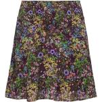 Reduzierte Dunkellilane Blumenmuster edc Mini Miniröcke aus Polyester für Damen Größe XS für den für den Sommer 