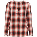 Rote Karo edc V-Ausschnitt Blusenshirts & Schlusen für Damen Größe M 