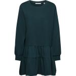 Grüne Unifarbene edc Shirtkleider mit Volants für Damen Größe XL 
