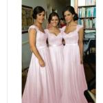 Pinke Maxi Lange Abendkleider aus Chiffon für Damen Größe XS für den für den Sommer 