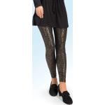 Schwarze Wetlook-Leggings & Glanzleggings aus Polyester Handwäsche für Damen Größe S 