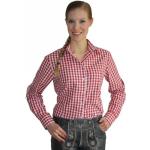 Edelnice Trachten Damen Hemd Bluse Übergröße Rot | 48