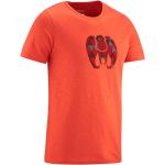 Rote Sportliche Bio T-Shirts aus Baumwolle für Herren Größe L 