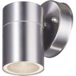 Silberne etc-shop Runde Außenwandleuchten & Außenwandlampen aus Edelstahl Farbwechsel | RGB GU10 
