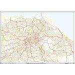 Reduzierte Bunte Landkarten mit Edinburgh-Motiv DIN C6 aus Papier 