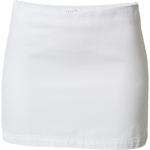 Weiße Bio Mini Nachhaltige Jeans-Miniröcke mit Reißverschluss aus Denim für Damen Größe M 