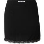 Schwarze Mini Nachhaltige Festliche Röcke aus Spitze für Damen Größe S 