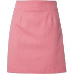 Pinke Mini Miniröcke mit Reißverschluss aus Bouclé für Damen Größe M 