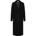 Schwarze Unifarbene Elegante EDITED Maxi Langmäntel aus Polyamid für Damen Größe XS für den für den Winter 