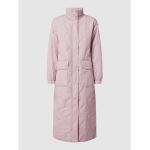 Reduzierte Rosa Gesteppte EDITED Stehkragen Damensteppmäntel & Damenpuffercoats mit Reißverschluss aus Polyester Größe S 
