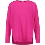 Pinke Unifarbene Langärmelige Kaschmir-Pullover aus Wolle für Herren Größe L für den für den Herbst 