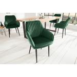 Reduzierte Smaragdgrüne Riess Ambiente Armlehnstühle aus Stoff mit Armlehne Breite 50-100cm, Höhe 50-100cm, Tiefe 50-100cm 
