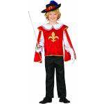 Rote Fiestas Guirca Musketier-Kostüme aus Polyester für Kinder 