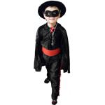 Schwarze Zorro Masken Größe XL 
