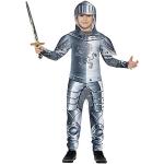 Silberne Ritter-Kostüme aus Polyester für Kinder Größe 158 