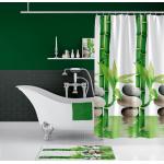 Grüne Textil-Duschvorhänge aus Textil 200x240 1-teilig 