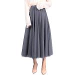 Graue Elegante Festliche Röcke aus Tüll für Damen Größe XS 