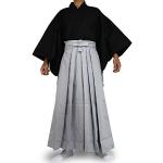Edoten Japanese Samurai Hakama Uniform BK-GY L