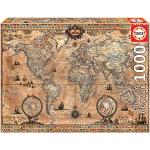 1000 Teile Educa Puzzles mit Weltkartenmotiv 