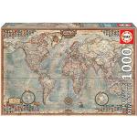 1000 Teile Educa Puzzles mit Weltkartenmotiv 