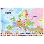 Bunte empireposter Europakarten aus Papier 
