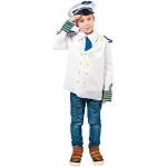Weiße Kapitän-Kostüme für Kinder 